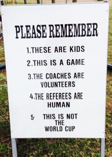 Things to remember at the soccer field